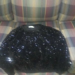 Black dazzling sweater